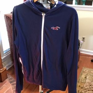 Hollister lightweight zip up jacket